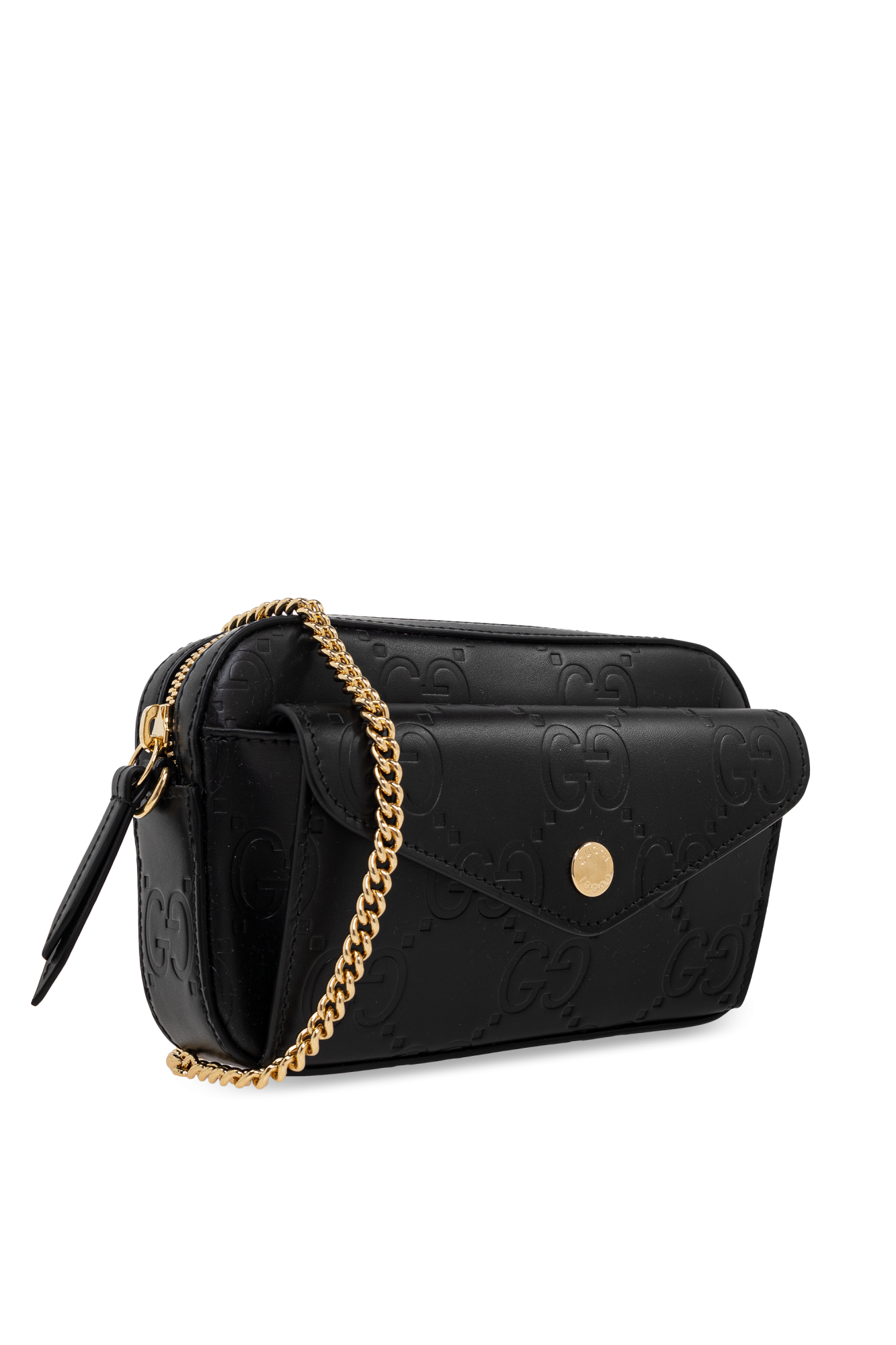 【GUCCI】GG SUPER MINI SHOULDER BAG Gucci GG Super Mini leather shoulder bag Gucci